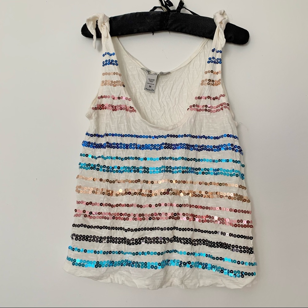 Colorful Shiny Crop Tank